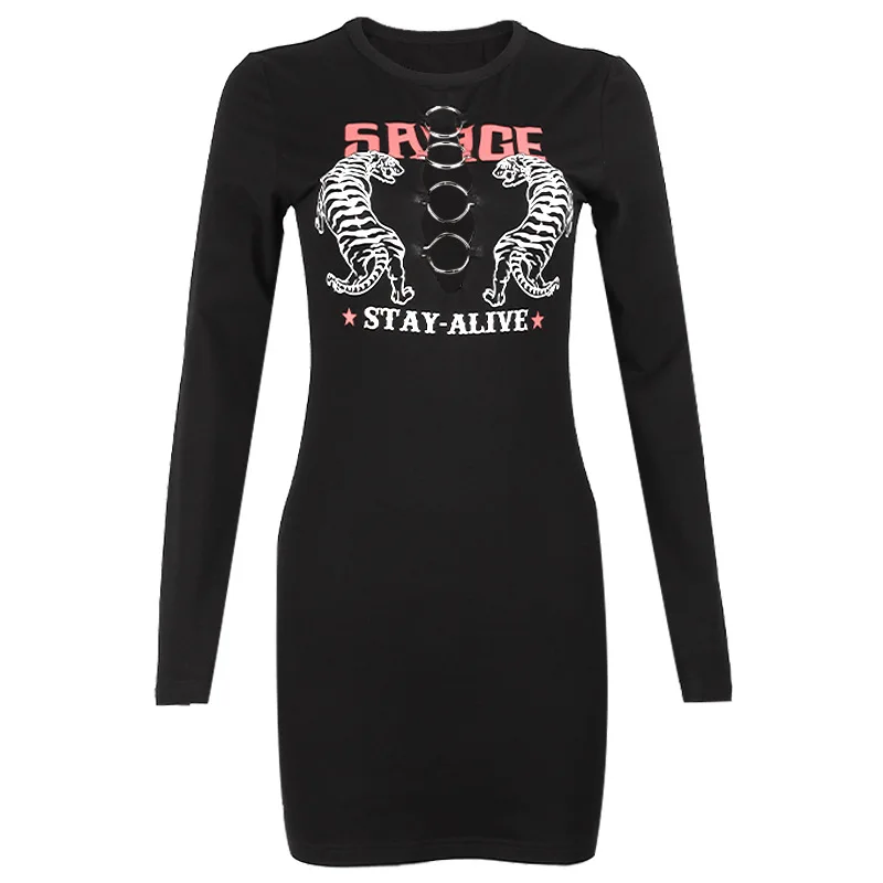 Fitshinling Cut Out Ring Gothic Bodycon Dress Women Print Slim Sexy Black Dark Mini Dresses Long Sleeve Casual Punk Vestidos New
Fitshinling Cut Out Ring Gothic Bodycon Dress Women Print Slim Sexy Black Dark Mini Dresses Long Sleeve Casual Punk Vestidos New