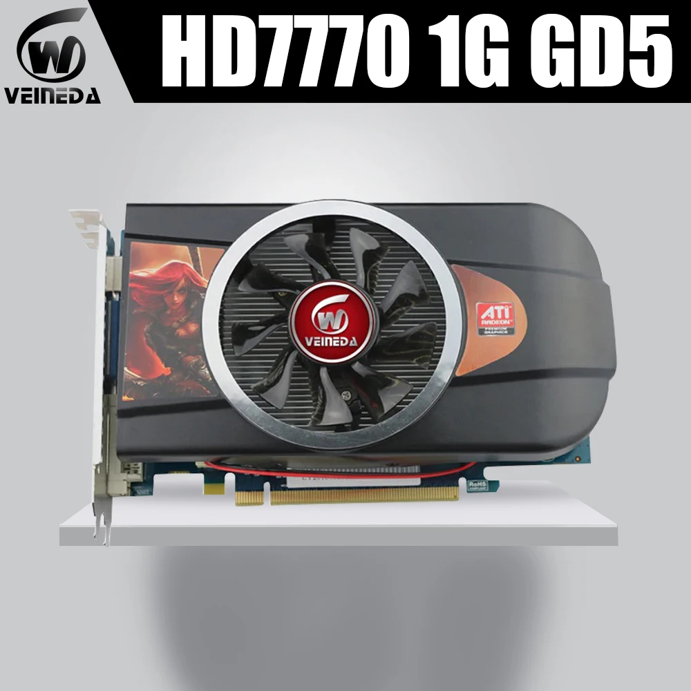 Видеокарта VEINEDA HD7770 1 ГБ 128 бит GDDR5 для nVIDIA Geforce Hdmi|Видеокарты| |