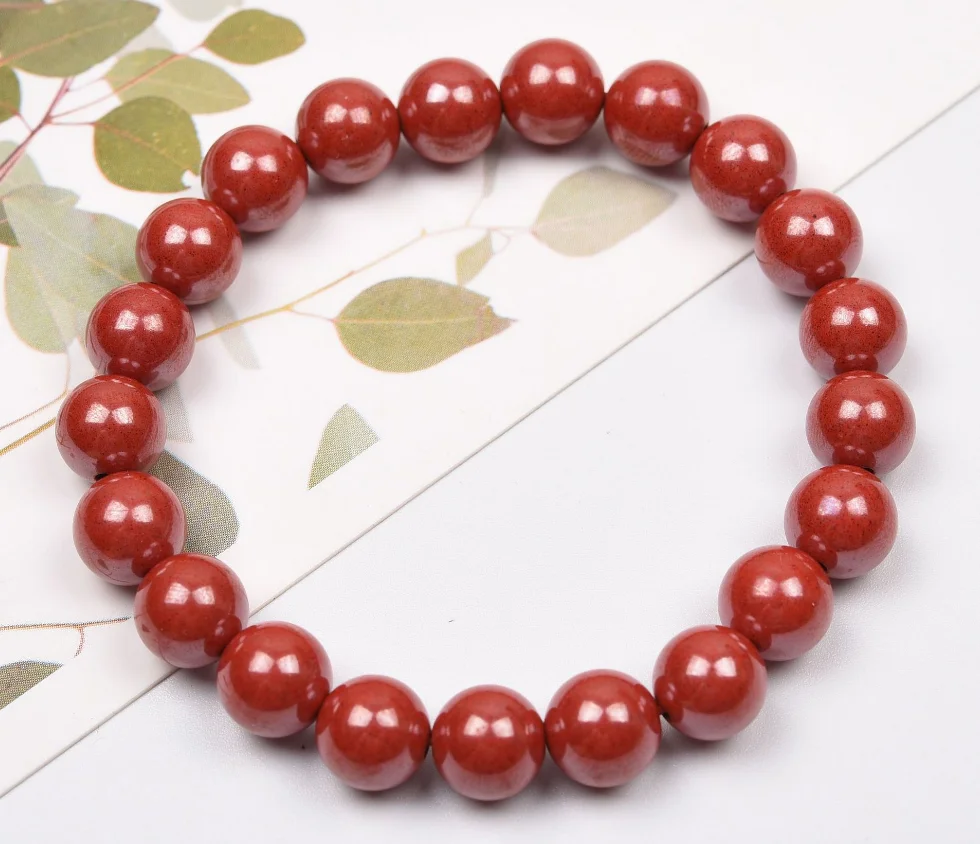 Raw ore cinnabar stone round bead elastic hand string to ward off evil spirits transfer situation jewelry simple ethnic style je
Raw ore cinnabar stone round bead elastic hand string to ward off evil spirits transfer situation jewelry simple ethnic style je