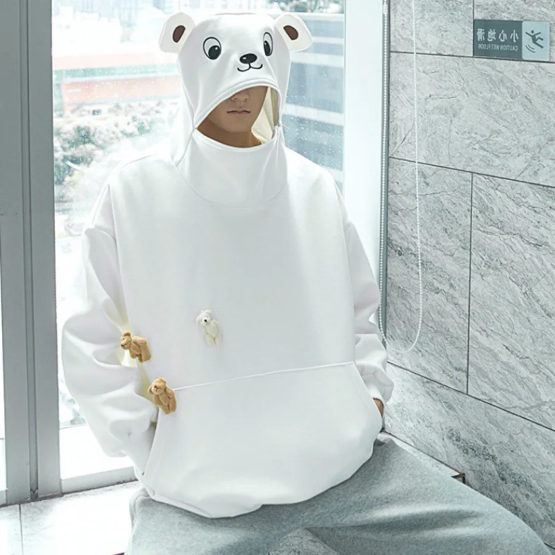 Bear head zipper hat hoodie long sleeve cartoon casual loose languid wind kawaii hoodie couple and fluffy hoodie anime hoodie
Bear head zipper hat hoodie long sleeve cartoon casual loose languid wind kawaii hoodie couple and fluffy hoodie anime hoodie