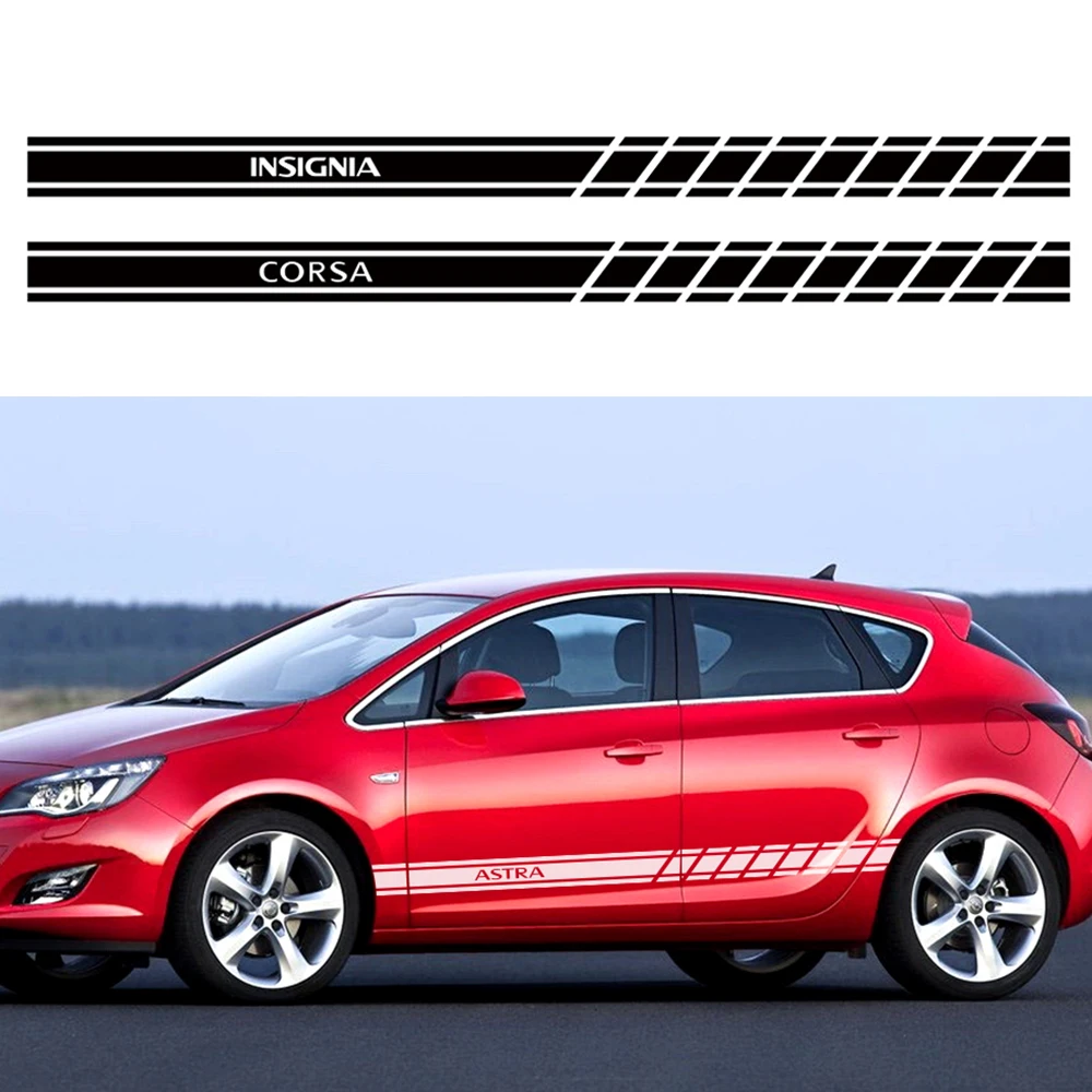 2PCS Car Styling Door Side Skirt Stripes Sticker For Opel OPC Astra J H G K Insignia Corsa D B E Mokka Vectra B Auto Accessories
2PCS Car Styling Door Side Skirt Stripes Sticker For Opel OPC Astra J H G K Insignia Corsa D B E Mokka Vectra B Auto Accessories