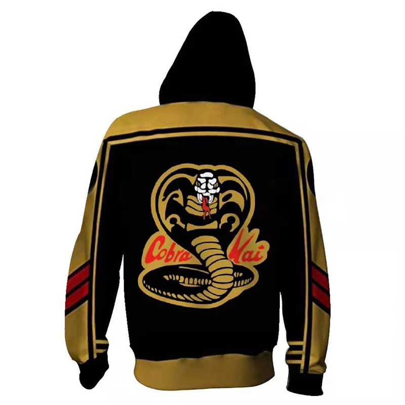 The Karate Kid Cobra Kai Hoodie 3D Print Animation Men Boys Hooded Zipper Hoodies Jacket Polyester Sportswear 
The Karate Kid Cobra Kai Hoodie 3D Print Animation Men Boys Hooded Zipper Hoodies Jacket Polyester Sportswear