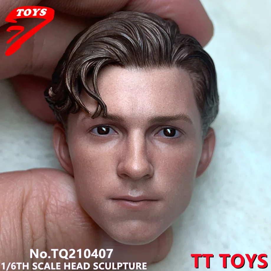 

1/6 TTTOYS Peter Parker Far Away from Home Head Carved Super Hero Tom Holland Head Sculpt Fit 12'' Action Figure Body