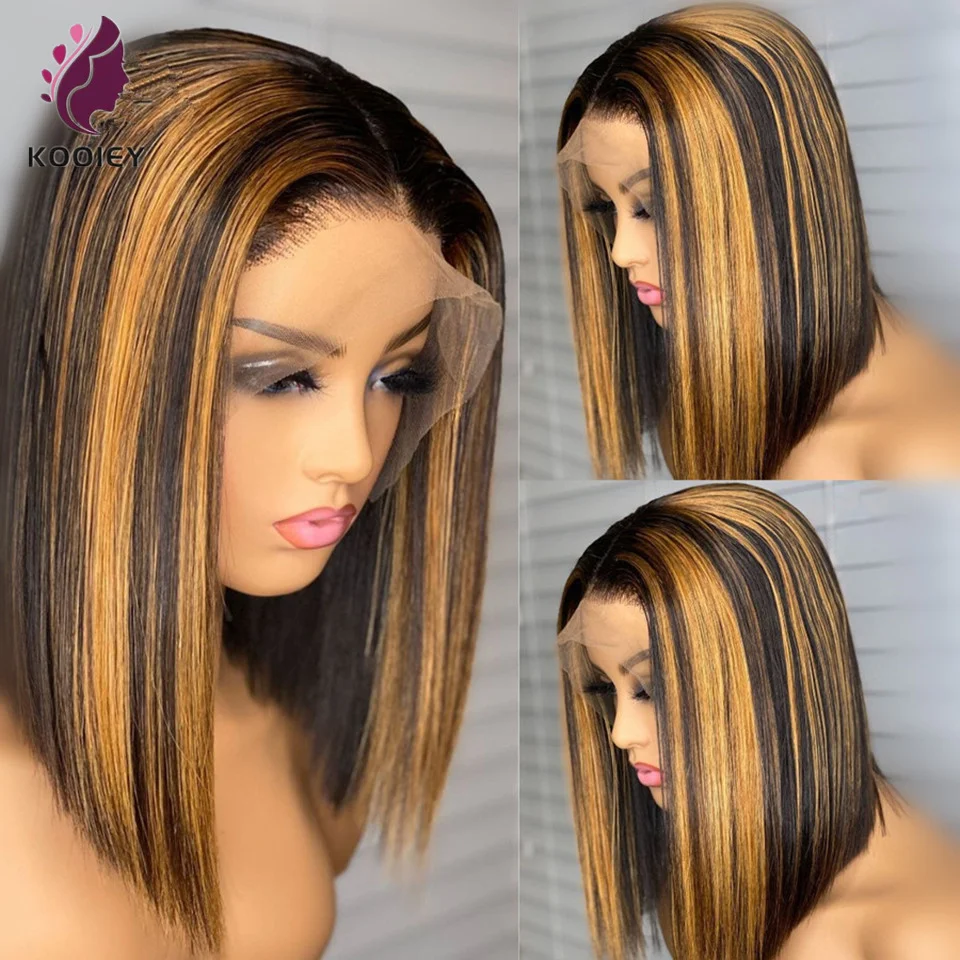 Highlight Blonde 13x6 Lace Front Human Hair Wigs Highlight Short Bob Brazilian Remy Hair Lace Wigs Middle Part Black Lace Wig
Highlight Blonde 13x6 Lace Front Human Hair Wigs Highlight Short Bob Brazilian Remy Hair Lace Wigs Middle Part Black Lace Wig