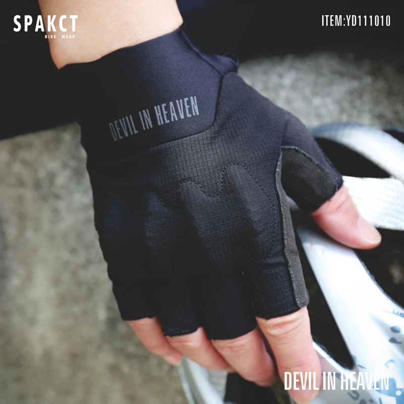

SPAKCT Fingerless Gloves Half Finger Outdoor Sports Cycling For Men Women Motorcycle Bicycle Mtb Accessorie Road Racing Riding