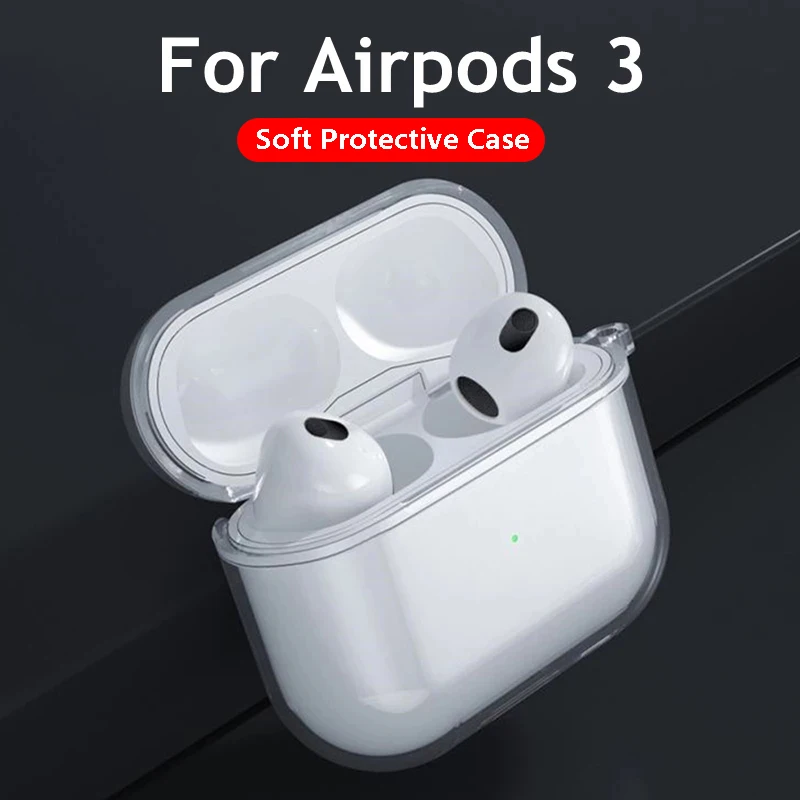 Protective Cover for Airpods 3 Soft Silicone Case HD Transparent Case Anti-knock Cover Shell Capa with Holder Clip for AirPod 3
Protective Cover for Airpods 3 Soft Silicone Case HD Transparent Case Anti-knock Cover Shell Capa with Holder Clip for AirPod 3