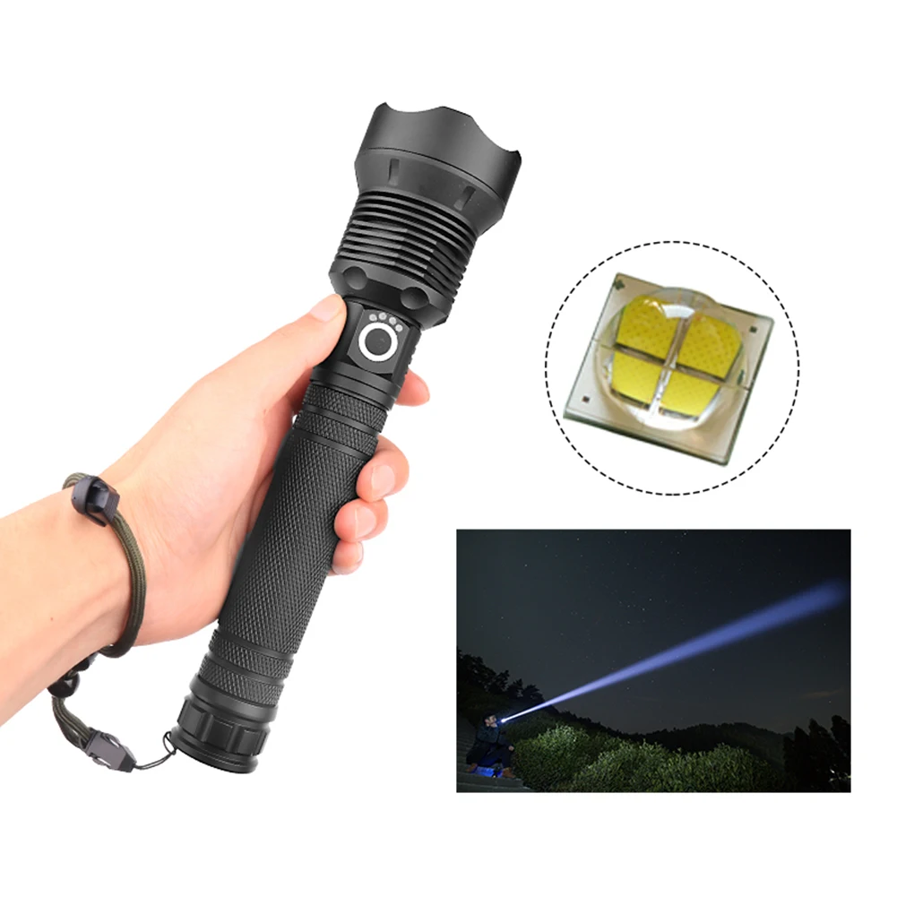 Super bright Zoom LED Flashlight 3 lighting modes Torch Camping Hiking Hunting USB Charging Volume Display Aluminum Alloy XHP70
Super bright Zoom LED Flashlight 3 lighting modes Torch Camping Hiking Hunting USB Charging Volume Display Aluminum Alloy XHP70