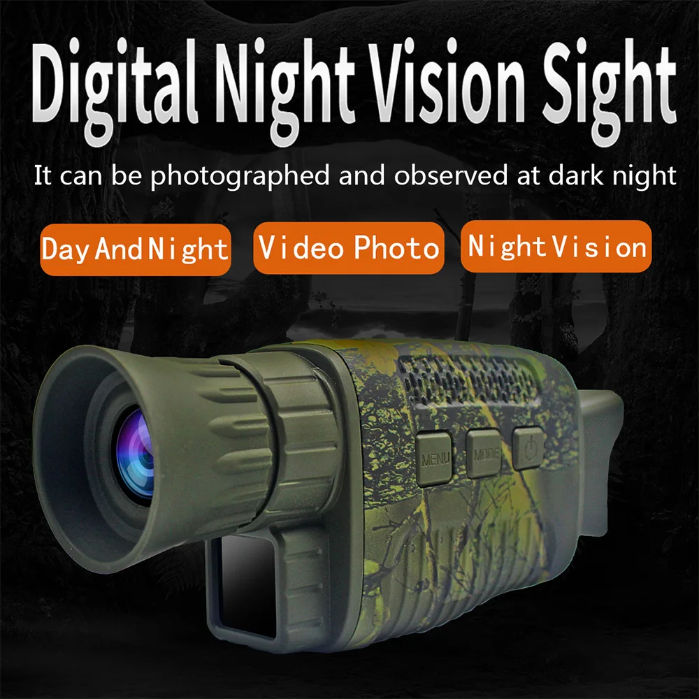 Monocular Infrared Night Vision Device Digital HD Camera Optics Telescope Outdoor Photo Video Camera For Hunting Trail Camera
Monocular Infrared Night Vision Device Digital HD Camera Optics Telescope Outdoor Photo Video Camera For Hunting Trail Camera