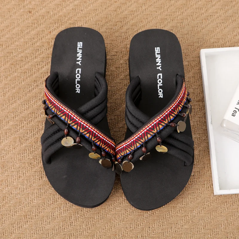 Fringe Slippers Soft Summer Women's Shoes Platform On A Wedge Slides Med Pantofle Shale Female Beach Cross-Tied Comfort 2021
Fringe Slippers Soft Summer Women's Shoes Platform On A Wedge Slides Med Pantofle Shale Female Beach Cross-Tied Comfort 2021