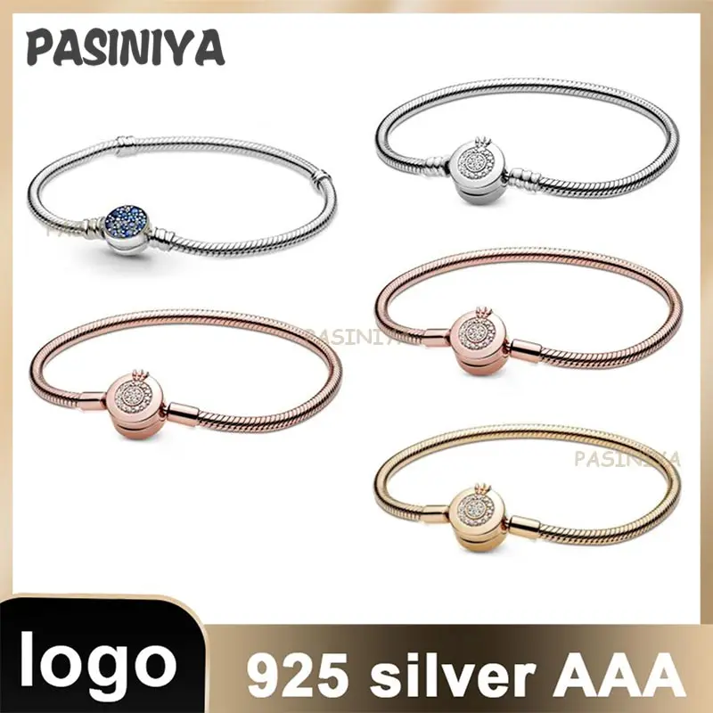 24 100% Sterling Silver Bracelet S925 With Logo Classic Luxury Snake Print Bracelet Send Girls' Party Birthday Exquisite Gifts
24 100% Sterling Silver Bracelet S925 With Logo Classic Luxury Snake Print Bracelet Send Girls' Party Birthday Exquisite Gifts