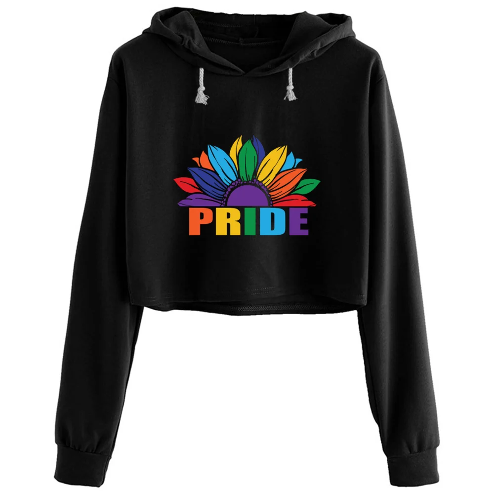 Кроп-худи Pride Rainbow Sunflower ЛГБТ, женский корейский пуловер Y2k Kawaii Goth для девочек
Кроп-худи Pride Rainbow Sunflower ЛГБТ, женский корейский пуловер Y2k Kawaii Goth для девочек