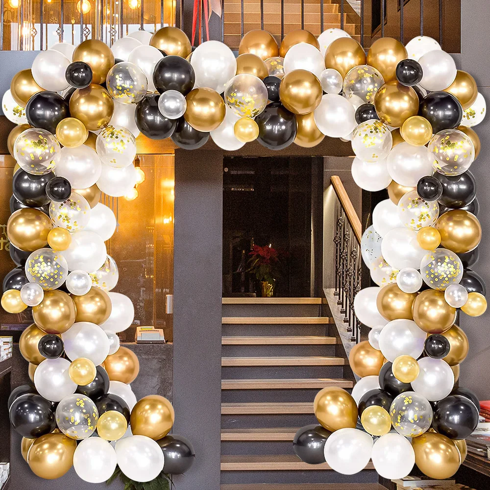 120pcs Balloons Set Kit Latex Black Gold White Bedroom Decoration Wedding Birthday Party Christmas Easter Halloween
120pcs Balloons Set Kit Latex Black Gold White Bedroom Decoration Wedding Birthday Party Christmas Easter Halloween