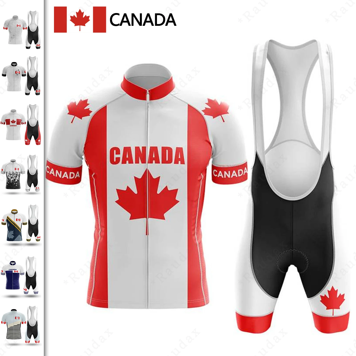 Cycling Jersey Set Men Team Canada Flag Bike Jersey Summer Bicycle Clothing Ciclismo 19D Gel Pad MTB Cycling Clothing
Cycling Jersey Set Men Team Canada Flag Bike Jersey Summer Bicycle Clothing Ciclismo 19D Gel Pad MTB Cycling Clothing