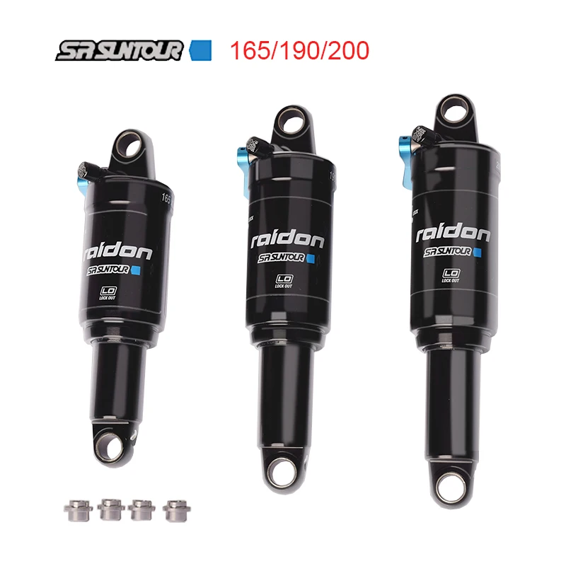 SR SUNTOUR RAIDON Mountain Bike Shock Absorber Pneumatic Spring Hydraulic Lock Rear Shock Absorber 165/190/200mm Aperture 12.8
SR SUNTOUR RAIDON Mountain Bike Shock Absorber Pneumatic Spring Hydraulic Lock Rear Shock Absorber 165/190/200mm Aperture 12.8