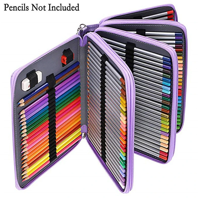 NEW 200 Holes Painting Pen Storage Bag Waterproof PU Leather Stationery Organizer Holder Portable Pencil Case Student Art
NEW 200 Holes Painting Pen Storage Bag Waterproof PU Leather Stationery Organizer Holder Portable Pencil Case Student Art