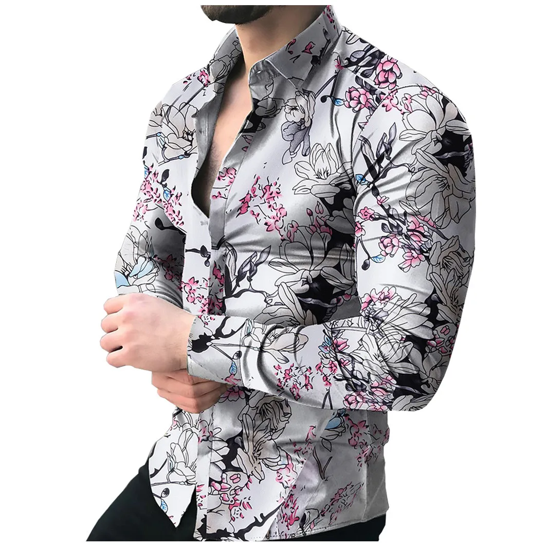 New Men's Casual Bird Print Shirt Long Sleeve Button Turn-down Collar Tops Fashion Comfy High Quality Shirt Ropa De Hombre 2021
New Men's Casual Bird Print Shirt Long Sleeve Button Turn-down Collar Tops Fashion Comfy High Quality Shirt Ropa De Hombre 2021