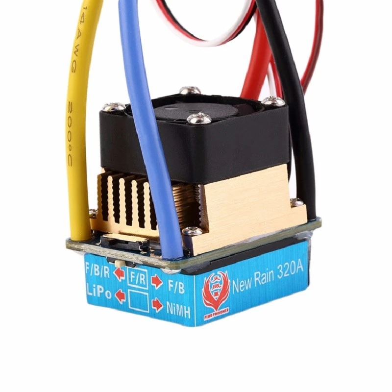 Водонепроницаемый матовый ESC 60A 3S с вентилятором 5V 3A BEC t-разъем для 1/10 RC автозапчастей
Водонепроницаемый матовый ESC 60A 3S с вентилятором 5V 3A BEC t-разъем для 1/10 RC автозапчастей
