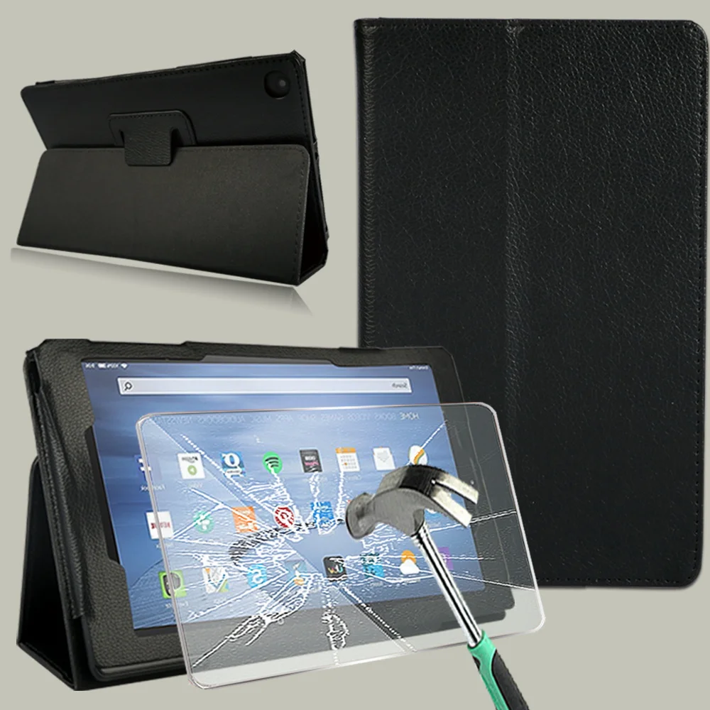 For Amazon Fire 7/Fire HD 8/Fire HD 8 Plus/Fire HD 10 Leather Back Support Stand Tablet Case + Tablet Tempered Glass
For Amazon Fire 7/Fire HD 8/Fire HD 8 Plus/Fire HD 10 Leather Back Support Stand Tablet Case + Tablet Tempered Glass