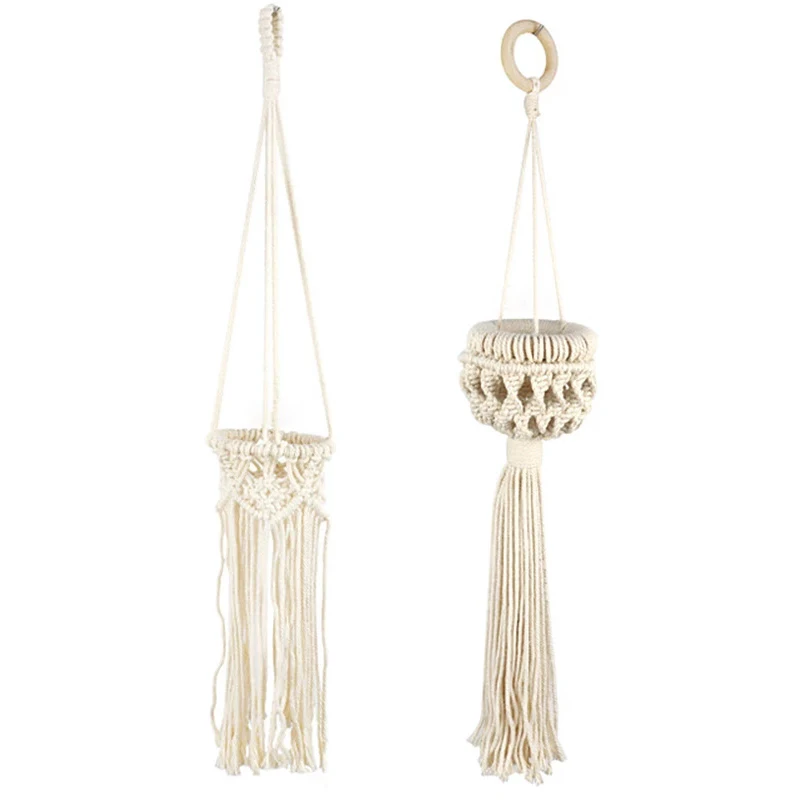 Hanging Basket Handmade Macrame Plant Hanger Woven Tapestry Hanging Planter Baskets Flower Pot Net Garden Balcony Decor
Hanging Basket Handmade Macrame Plant Hanger Woven Tapestry Hanging Planter Baskets Flower Pot Net Garden Balcony Decor