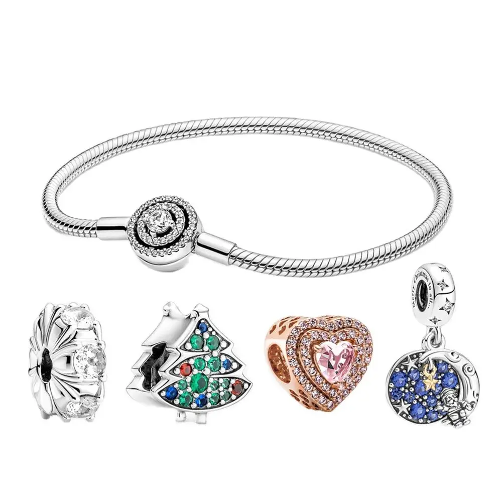 2021 Christmas Ornaments Pandora's Charm Bracelet 925 Sterling Silver Original DIY Charm Jewelry Beads Ladies' Fine Jewelry
2021 Christmas Ornaments Pandora's Charm Bracelet 925 Sterling Silver Original DIY Charm Jewelry Beads Ladies' Fine Jewelry