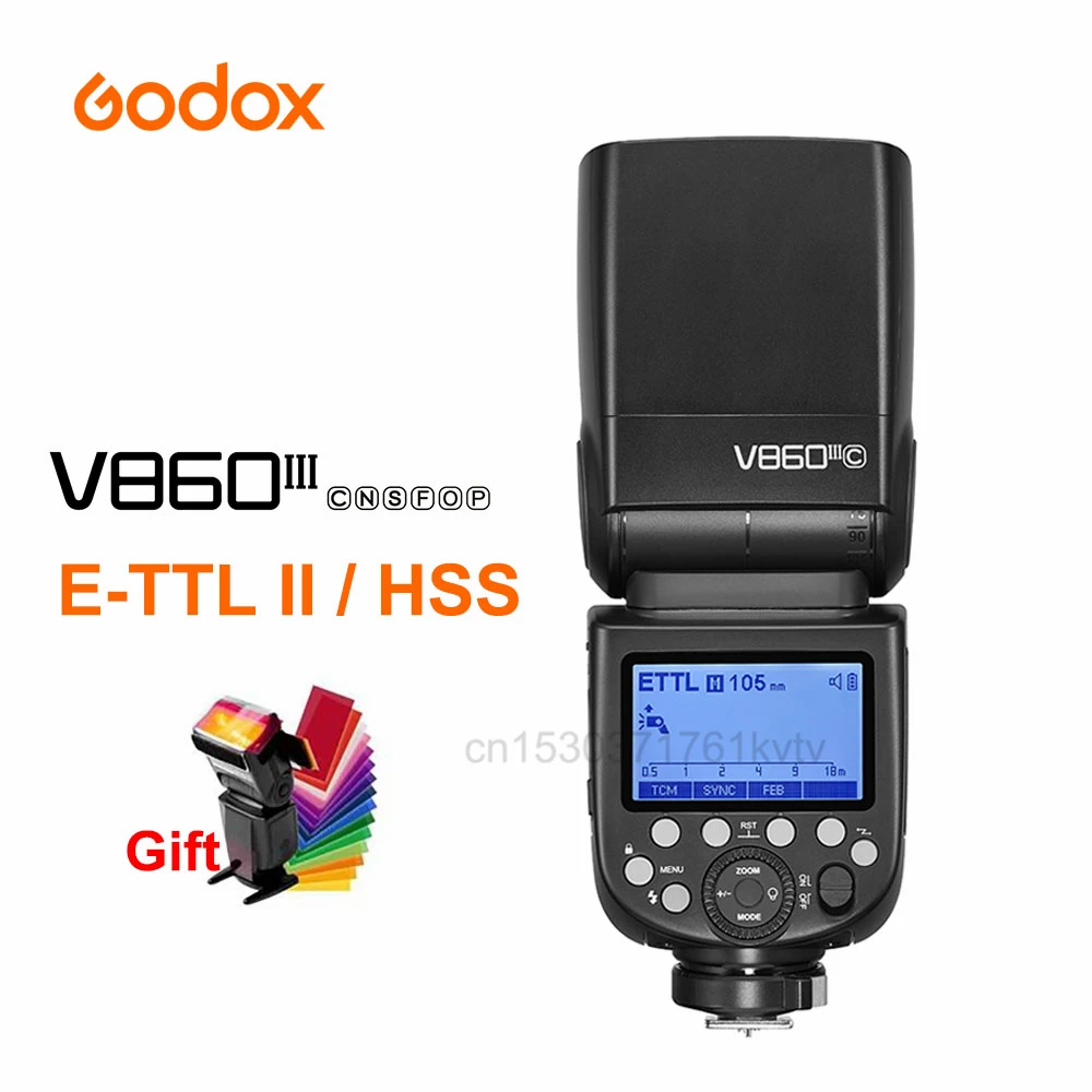 Вспышка Godox V860III V860 III вспышка E-TTL II из быстрорежущей стали для камеры Fuji Olympus Panasonic