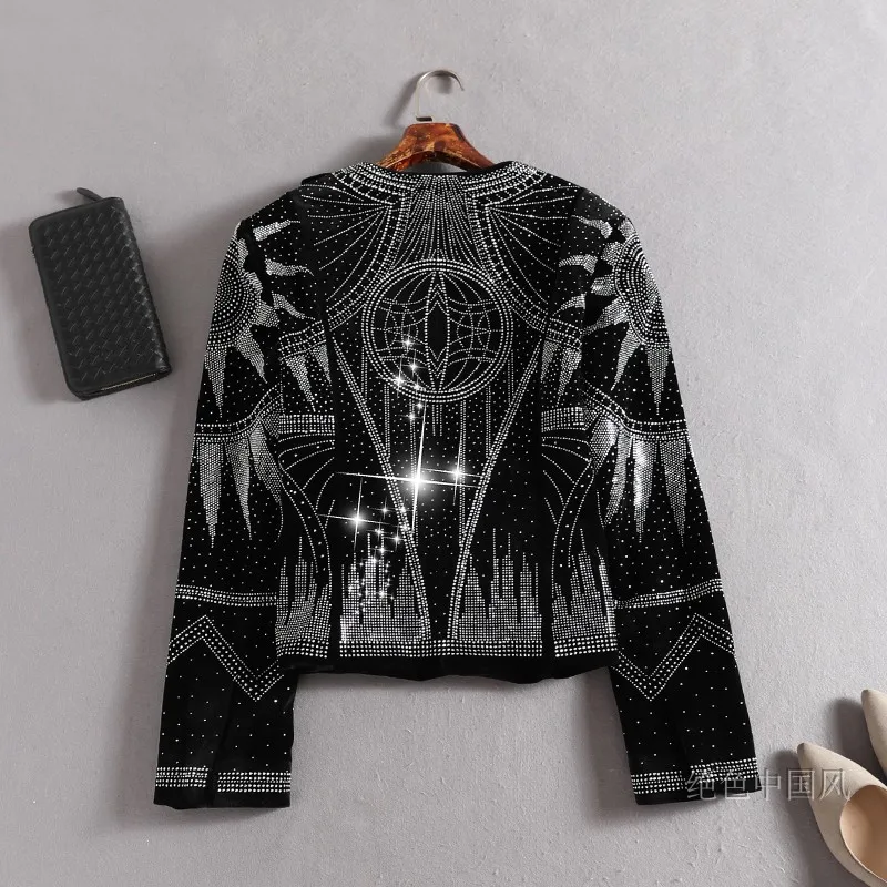 Women's Long Sleeve Jacket Glitter Luxury Bling GLoris Sparkling Party Wedding Dinner Offical TV Show Live Program Coat 
Women's Long Sleeve Jacket Glitter Luxury Bling GLoris Sparkling Party Wedding Dinner Offical TV Show Live Program Coat