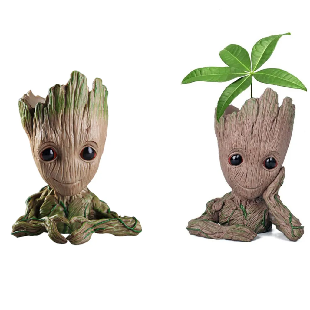 Baby Groot Flower Pot Home Decoration Planter Action Figures Cute Tree Man Model Toy Pen Holder Creative Garden Planter Pots 
Baby Groot Flower Pot Home Decoration Planter Action Figures Cute Tree Man Model Toy Pen Holder Creative Garden Planter Pots