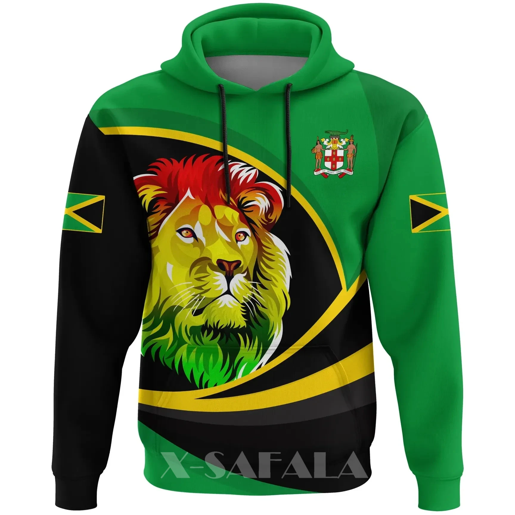 Толстовка Ямайка Zip Lion Rasta Active Country 3D полноразмерная толстовка с капюшоном, мужская и женская верхняя одежда, пуловер на молнии, Свитшот унисе...
Толстовка Ямайка Zip Lion Rasta Active Country 3D полноразмерная толстовка с капюшоном, мужская и женская верхняя одежда, пуловер на молнии, Свитшот унисе...