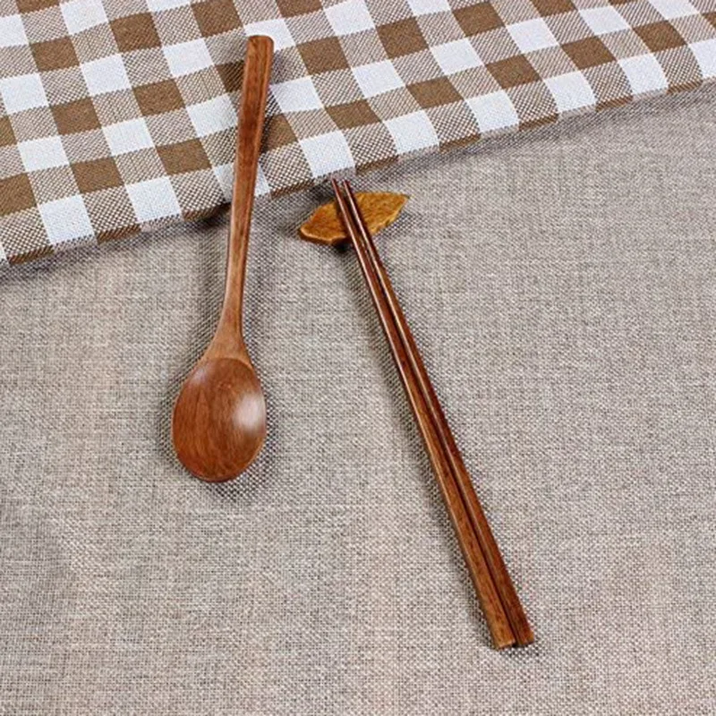 Wooden Tableware Combination Tableware, Spoon and Chopsticks for Hiking, Climbing, Camping, Fishing, Lunch Or Picnic
Wooden Tableware Combination Tableware, Spoon and Chopsticks for Hiking, Climbing, Camping, Fishing, Lunch Or Picnic