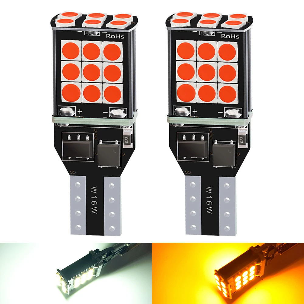 2PCS NEW T15 912 W16W WY16W Super Bright 3030 LED Auto Brake Bulb Backup Reverse Lamp Car Daytime Running Light Turn Signals T10
2PCS NEW T15 912 W16W WY16W Super Bright 3030 LED Auto Brake Bulb Backup Reverse Lamp Car Daytime Running Light Turn Signals T10