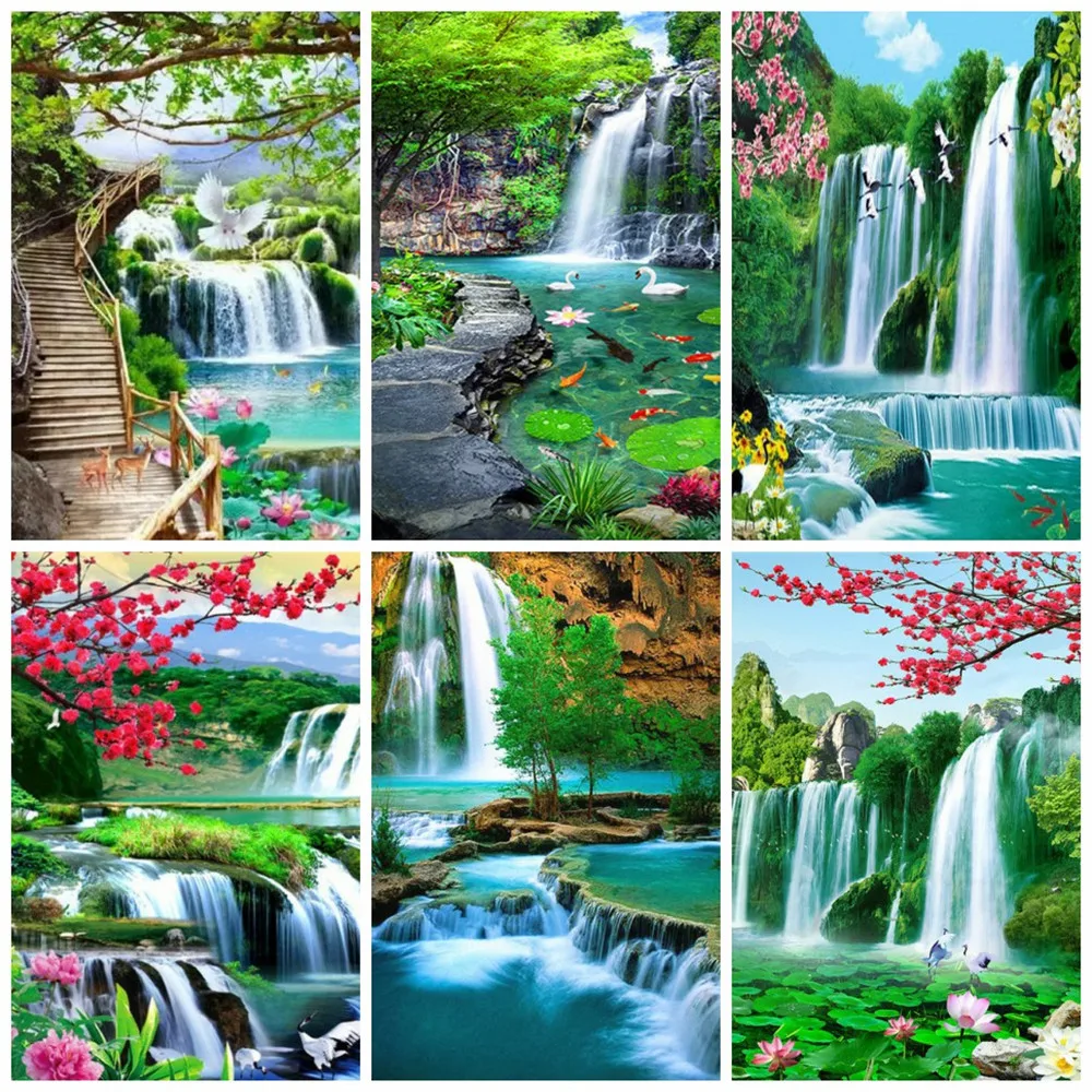 Алмазная вышивка, мозаика Huacan, пейзаж 5D, алмазная живопись «сделай сам», полноразмерная картина «Водопад», украшение для дома
Алмазная вышивка, мозаика Huacan, пейзаж 5D, алмазная живопись «сделай сам», полноразмерная картина «Водопад», украшение для дома