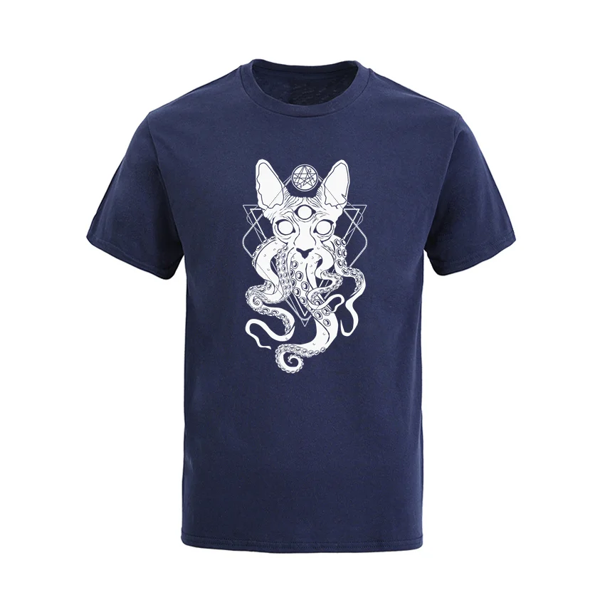 Men's CATHULHU The Cosmic Tentacle Cat T Shirt Pure Cotton Clothes Fun Short Sleeve Round Neck Tees Graphic Printed T-Shirts
Men's CATHULHU The Cosmic Tentacle Cat T Shirt Pure Cotton Clothes Fun Short Sleeve Round Neck Tees Graphic Printed T-Shirts