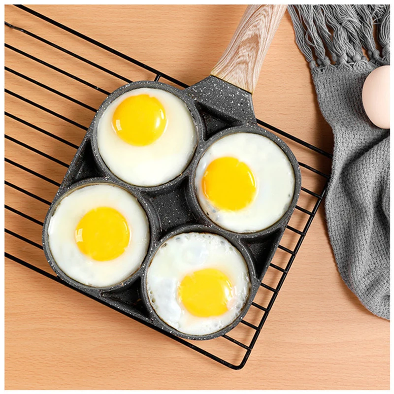 4 Hole Frying Pot Pan Thickened Omelet Pan Non-stick Pancake Steak Cooking Egg Ham Pans Breakfast Maker Cookware 2021
4 Hole Frying Pot Pan Thickened Omelet Pan Non-stick Pancake Steak Cooking Egg Ham Pans Breakfast Maker Cookware 2021