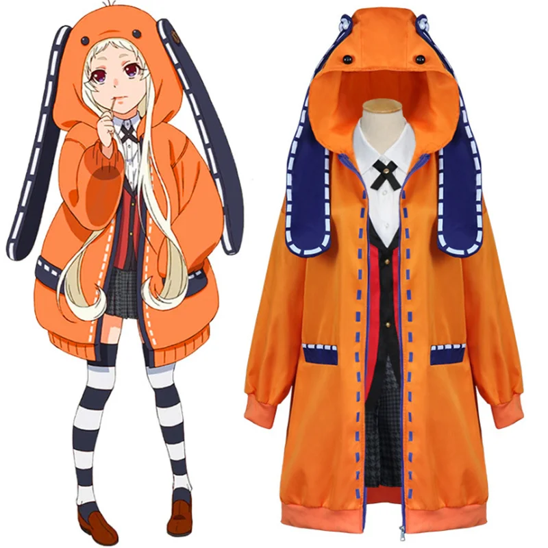 

Костюм для косплея Yomotsuki Runa FAKUNTN из аниме «Kakegurui», куртка Jk Школьная Девочка, толстовка форменная, платье на Хэллоуин, Милая женская пижама
