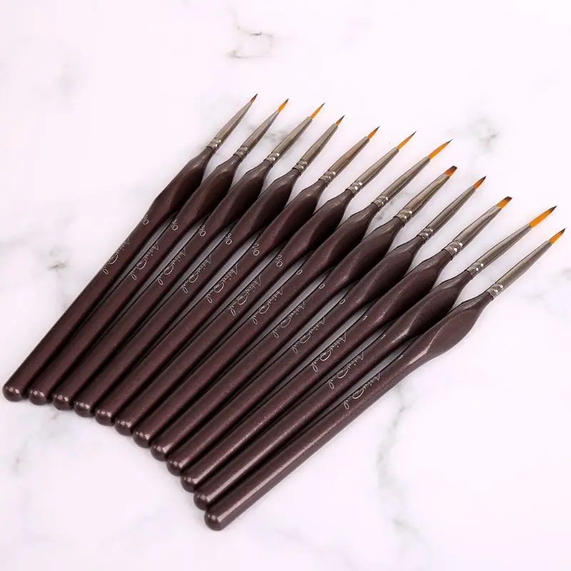 12pcs/set Scriptliner Detail Fine Paint Brushes Nylon Hair Paintbrushes Art Tool
12pcs/set Scriptliner Detail Fine Paint Brushes Nylon Hair Paintbrushes Art Tool