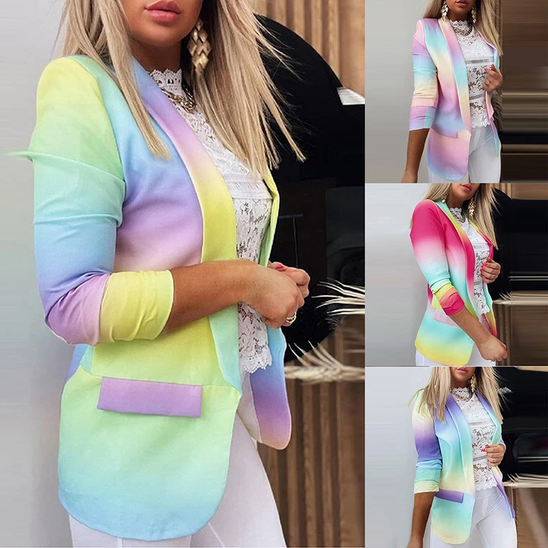 Office Female Temperament Slim Suit Jacket Autumn And Winter Warm Fashion Lapel Single Button Suit Jackets Casual Color Jackets
Office Female Temperament Slim Suit Jacket Autumn And Winter Warm Fashion Lapel Single Button Suit Jackets Casual Color Jackets