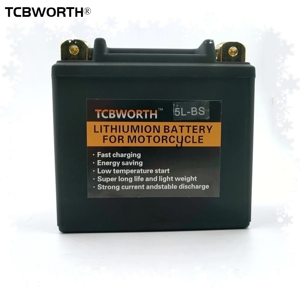 Литиевая батарея для запуска мотоцикла TCBWORTH 5L-B 5L-BS 12 В, 3 Ач, CCA 180a, скутер, сменный YTX5L-BS
Литиевая батарея для запуска мотоцикла TCBWORTH 5L-B 5L-BS 12 В, 3 Ач, CCA 180a, скутер, сменный YTX5L-BS
