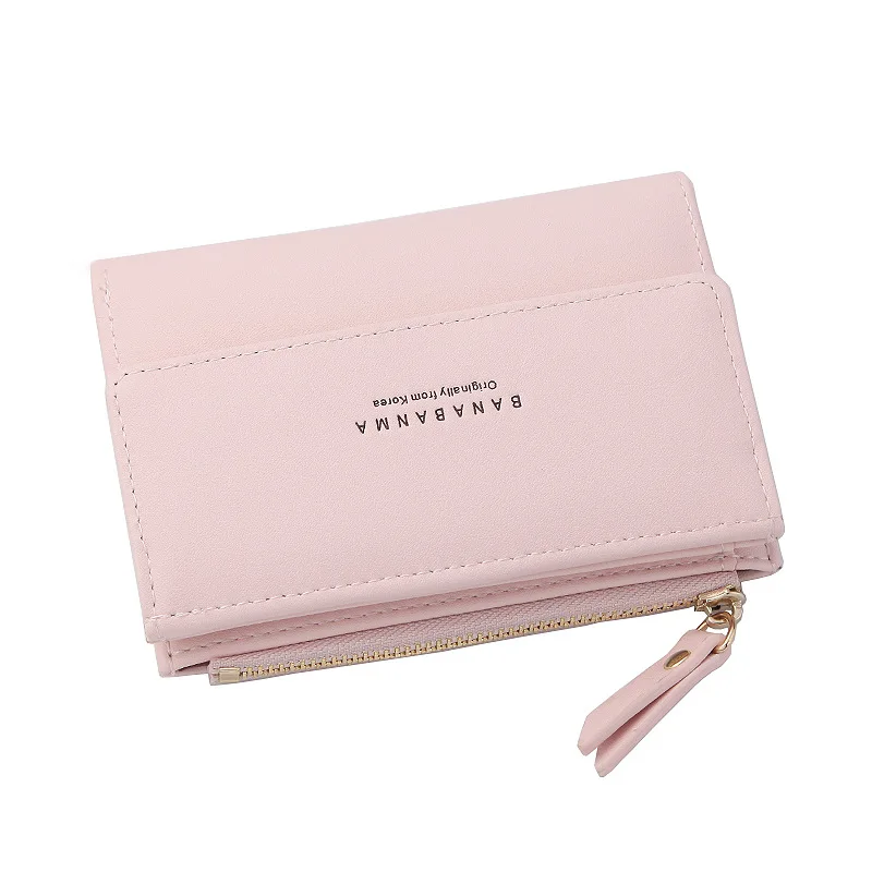 Ladies wallet short two-fold multi-card pocket small purse multi-function key women's coin purse solid color zipper girl clutch
Ladies wallet short two-fold multi-card pocket small purse multi-function key women's coin purse solid color zipper girl clutch