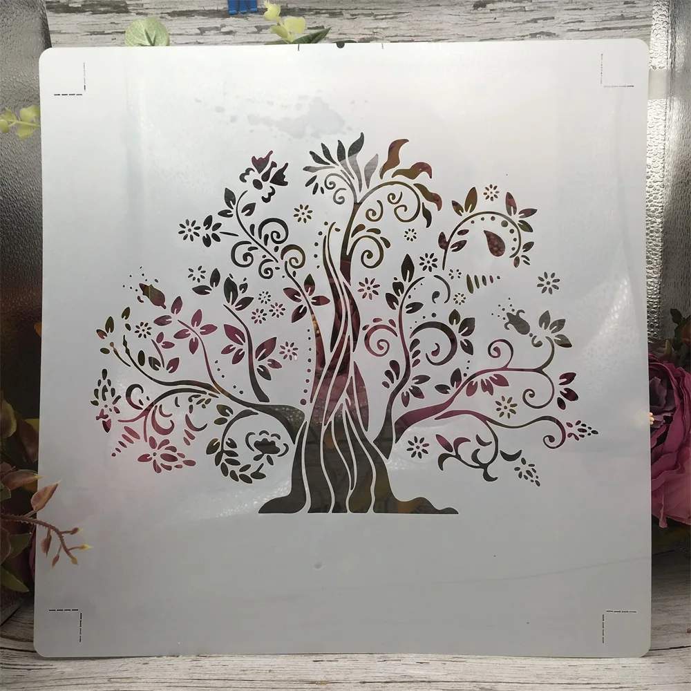 1Pcs 30*30cm Mandala Tree DIY Layering Stencils Wall Painting Scrapbook Coloring Embossing Album Decorative Template 
1Pcs 30*30cm Mandala Tree DIY Layering Stencils Wall Painting Scrapbook Coloring Embossing Album Decorative Template