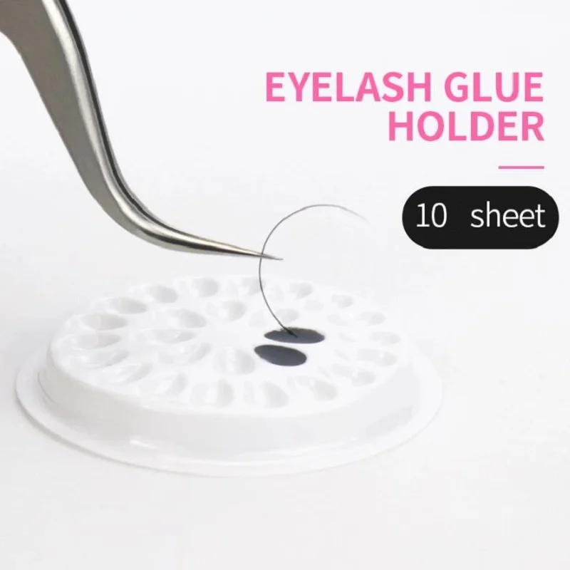 10pcs Disposable Eyelash Glue Holder Pallet Eyelash Extension Glue Pads With Sticker Plastic Glue Holder for Eyelash
10pcs Disposable Eyelash Glue Holder Pallet Eyelash Extension Glue Pads With Sticker Plastic Glue Holder for Eyelash