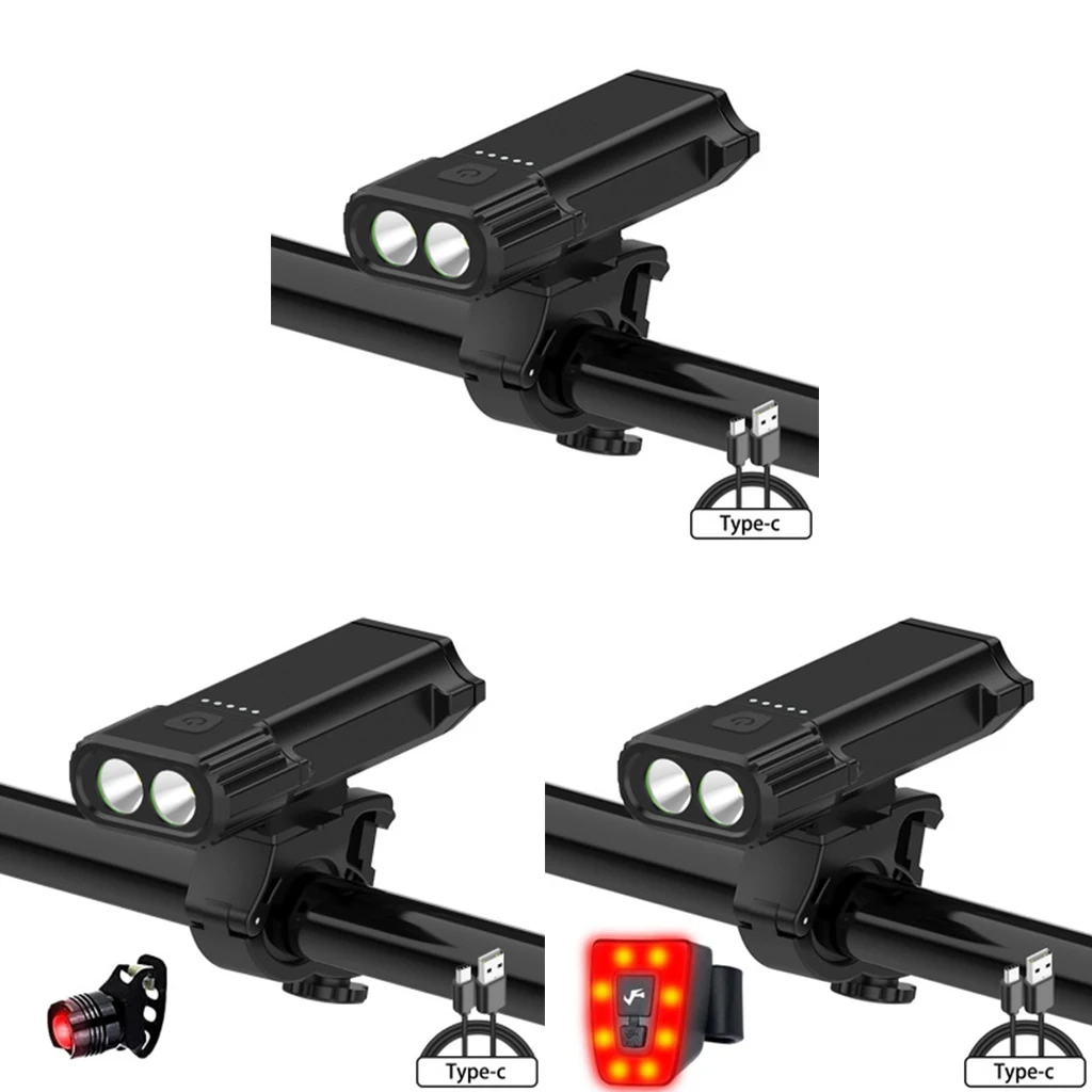 Bike Front Lamp IP65 Waterproof LED Headlight Rear Light Taillight 2400 Lumens Super Bright USB Rechargeable Flashlight
Bike Front Lamp IP65 Waterproof LED Headlight Rear Light Taillight 2400 Lumens Super Bright USB Rechargeable Flashlight