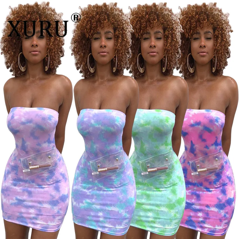 XURU 2020 New Sexy Temperament Tie-dye Dress European and American Women's Wrapped Chest Dress
XURU 2020 New Sexy Temperament Tie-dye Dress European and American Women's Wrapped Chest Dress