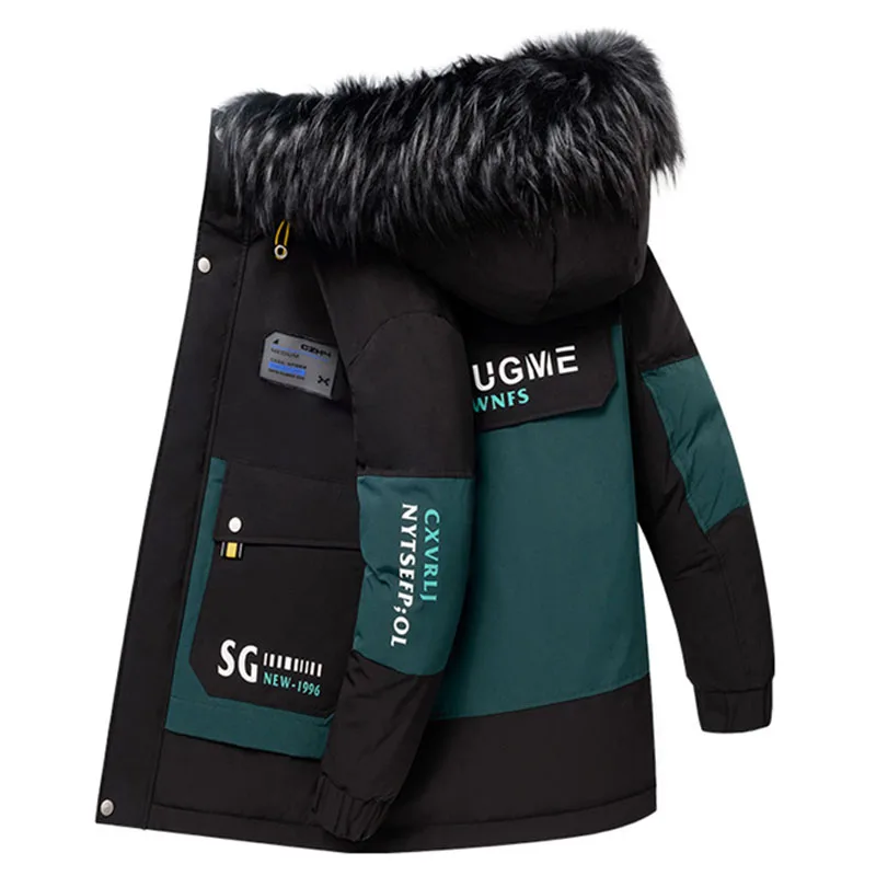 Winter Parka Men White Duck Down Jacket Thicken Warm -30 Degree Casual Hooded Coat Male Fur Collar Men ;s Mid-length Windbreaker
Winter Parka Men White Duck Down Jacket Thicken Warm -30 Degree Casual Hooded Coat Male Fur Collar Men ;s Mid-length Windbreaker