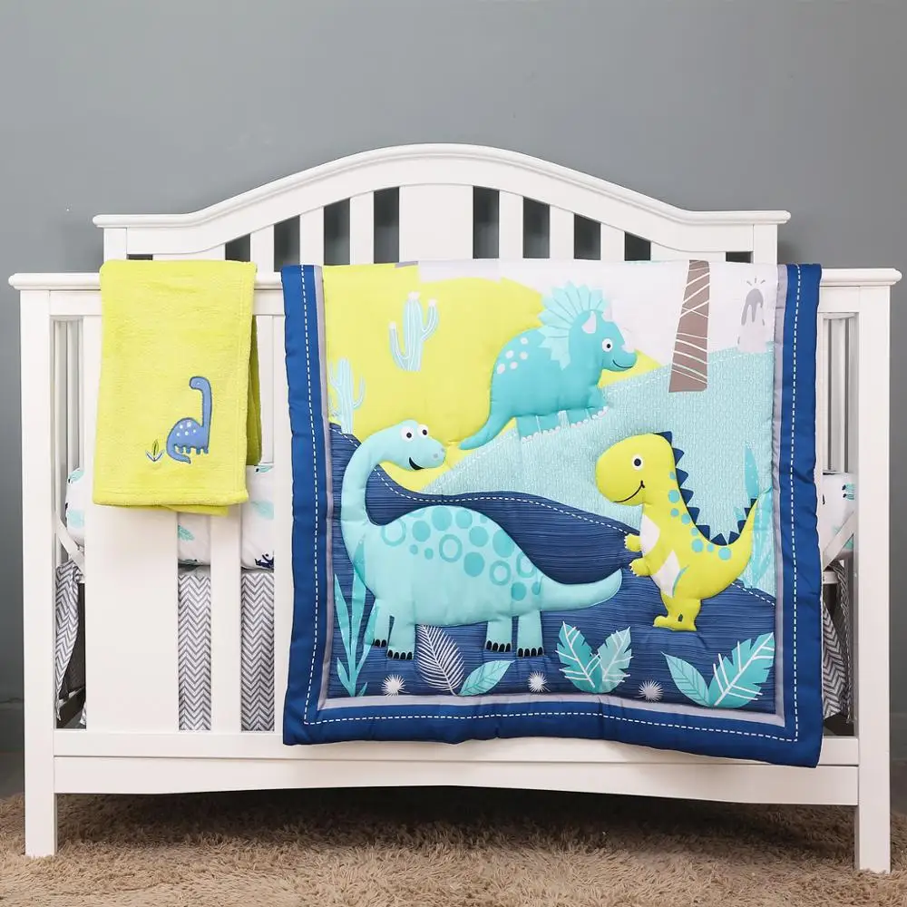 4PCS Dinosaur Room Decor Baby Crib Bedding Set Crib Sheet Crib Nursery Bedding ,Fitted Sheet, Crib Quilt, Dust Ruffle,Blanket
4PCS Dinosaur Room Decor Baby Crib Bedding Set Crib Sheet Crib Nursery Bedding ,Fitted Sheet, Crib Quilt, Dust Ruffle,Blanket