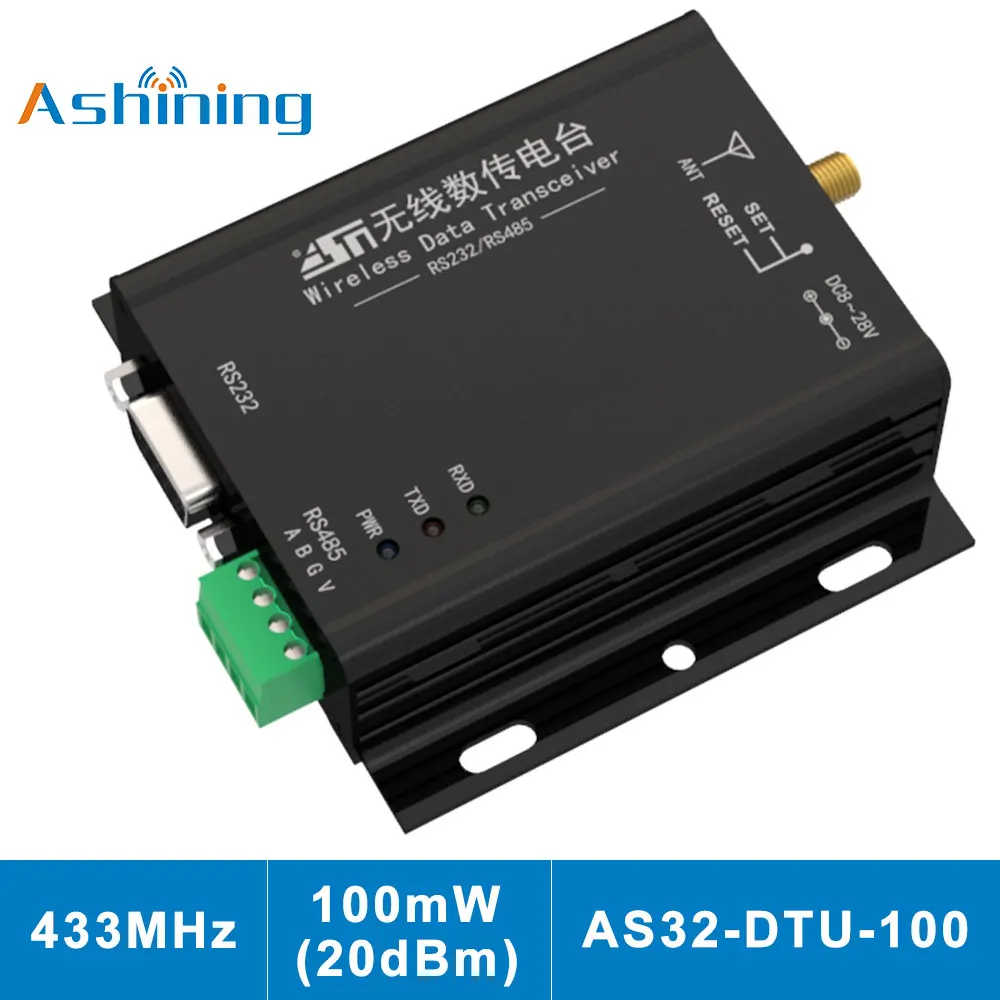 433 МГц 100 мВт 20dBm SX1278 RF Беспроводной модуль ASHINING AS32 DTU IoT термопередатчика|Детали