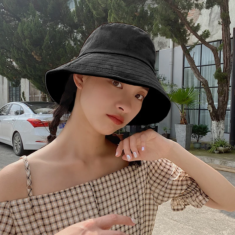 Women Summer brand bob Panama Hat Pure Color Sunbonnet Fedoras Outdoor Fisherman Hat Beach Cap New Unisex Cotton Bucket Hats
Women Summer brand bob Panama Hat Pure Color Sunbonnet Fedoras Outdoor Fisherman Hat Beach Cap New Unisex Cotton Bucket Hats