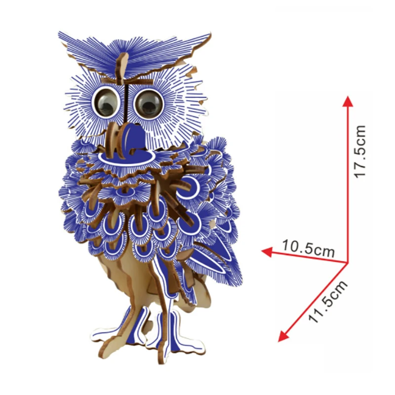 1 x 3D Owl Wooden Puzzle Jigsaw Craft Modelling Toy Kit Kids DIY Educational Toy Handicrafts
1 x 3D Owl Wooden Puzzle Jigsaw Craft Modelling Toy Kit Kids DIY Educational Toy Handicrafts