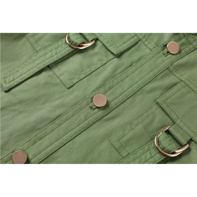STREET Newest HIGH 2021 Stylish Runway Suit Set Women's Turn-down Collar short Sleeve Pockets shirt Top shorts Set 
STREET Newest HIGH 2021 Stylish Runway Suit Set Women's Turn-down Collar short Sleeve Pockets shirt Top shorts Set
