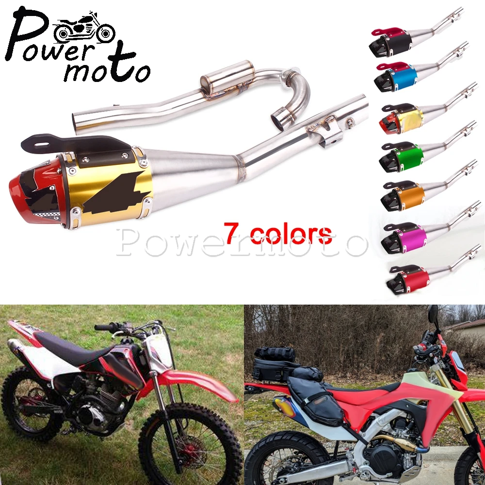 Aluminum Supermoto Motocross Muffler Silence Complete Stainless Exhaust Pipe System Slip On Muffler For Honda CRF230F 2008-2020
Aluminum Supermoto Motocross Muffler Silence Complete Stainless Exhaust Pipe System Slip On Muffler For Honda CRF230F 2008-2020