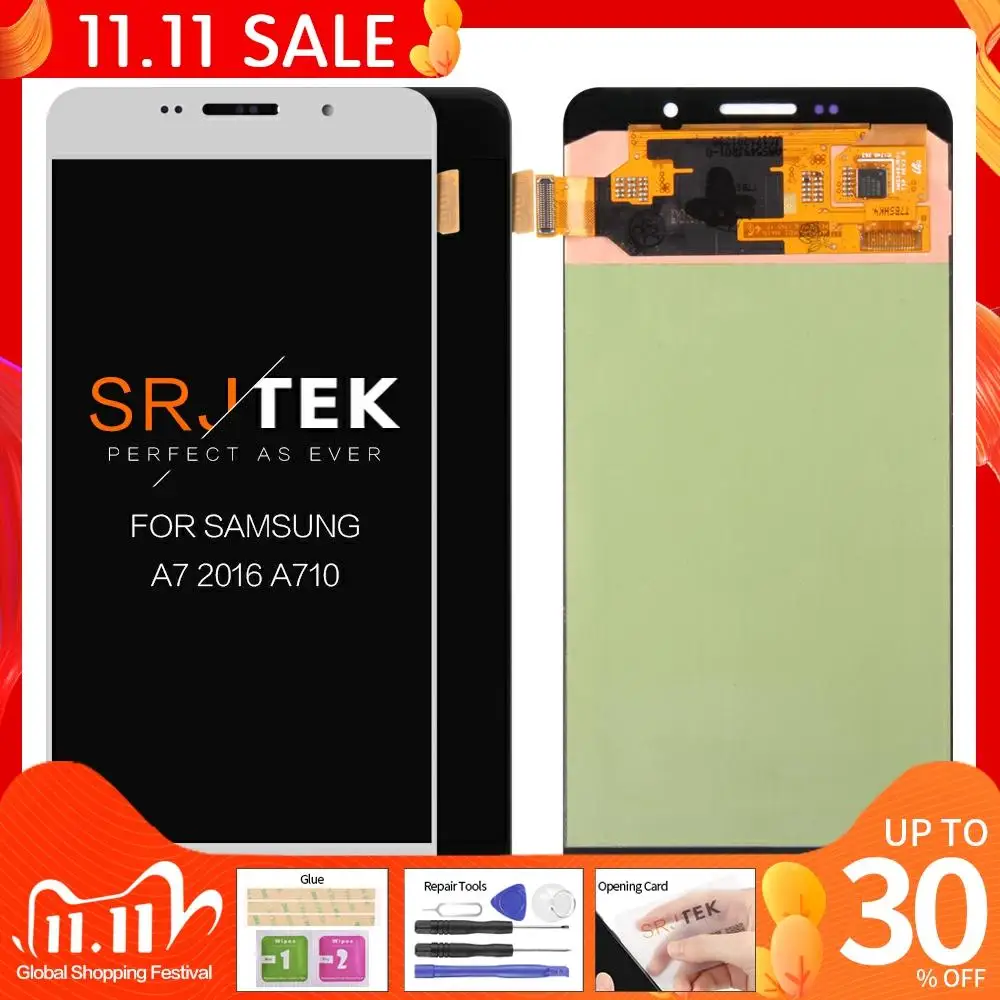 Original 5.5'' Super AMOLED LCD for SAMSUNG Galaxy A7 2016 LCD Display A7100 A710F A710 LCD Touch Screen Digitizer Replacement
Original 5.5'' Super AMOLED LCD for SAMSUNG Galaxy A7 2016 LCD Display A7100 A710F A710 LCD Touch Screen Digitizer Replacement